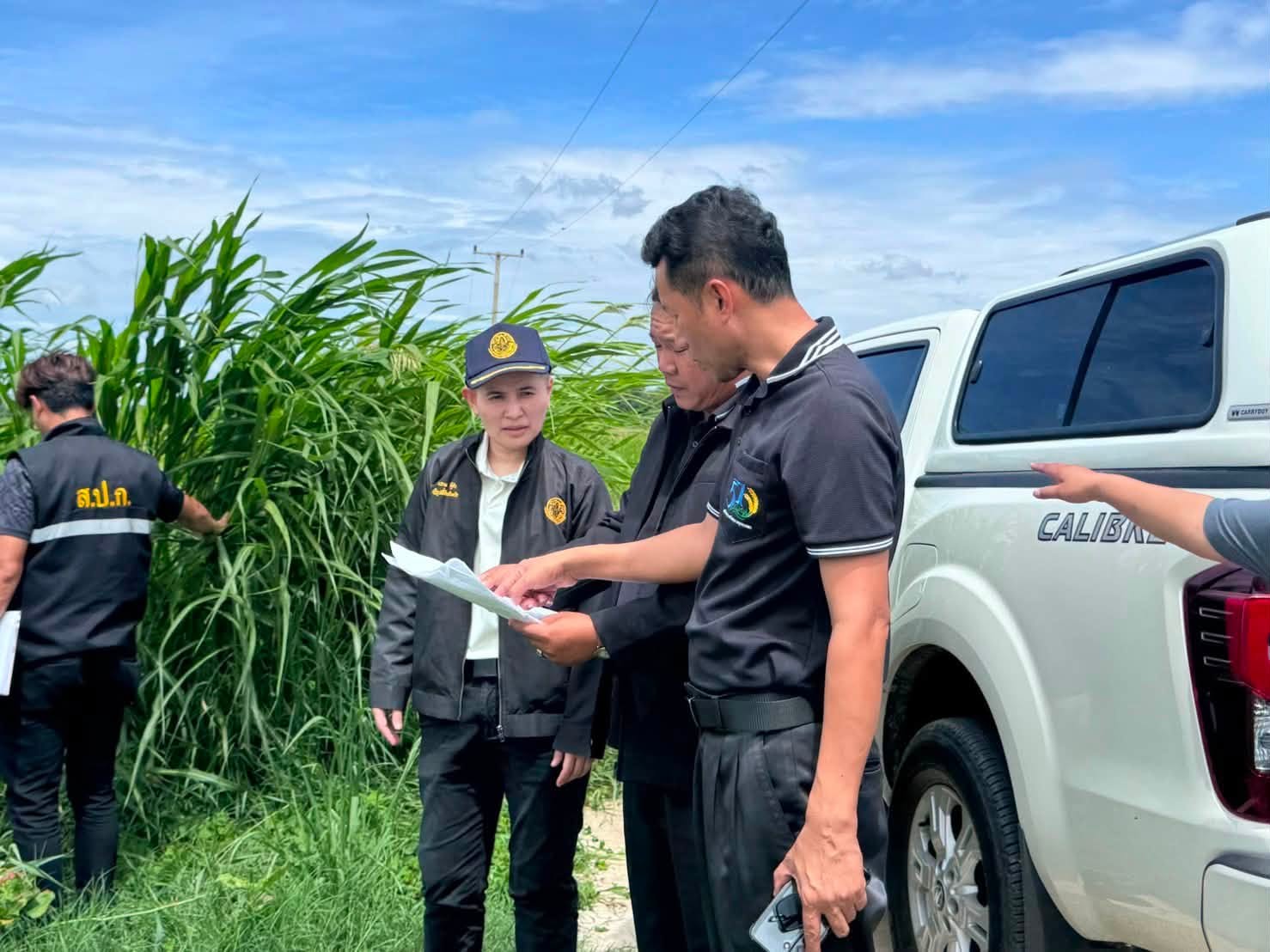 title - ลงพื้นที่สำรวจความเสียหายจากน้ำท่วมขังในแปลงเกษตรกรรม อำเภอไชโย จังหวัดอ่างทอง